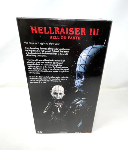 LDD Living Dead Dolls PINHEAD Hellraiser III Hell on Earth Sealed NEW 2016 Mezco - Picture 4 of 6