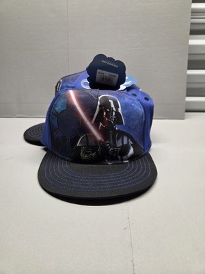 Star Wars Darth Vader Hat Cap Snapback Blue Disney Red Light Saber 