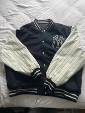 Vintage Jh Design Official MLB Yankees Bomber Jacket Size 4xl. No Tag Pristine