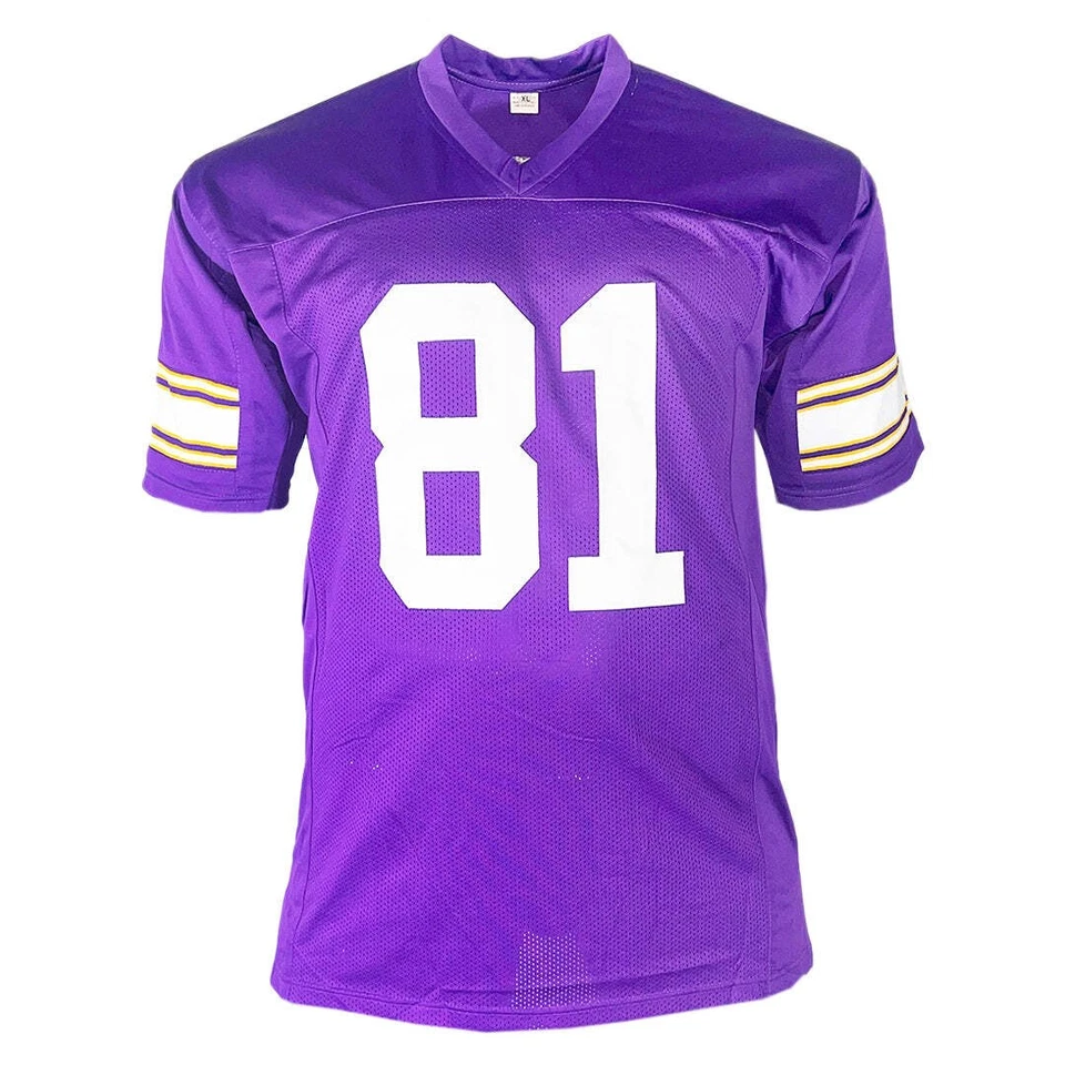 Carl Eller Signed HOF 04 Inscription Minnesota Purple Football Jersey (JSA) - Image 3 of 3