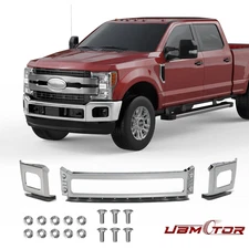 New Front Chrome Bumper w/ Fog Light Holes For 11-16 Ford F-250 F-350 Super Duty