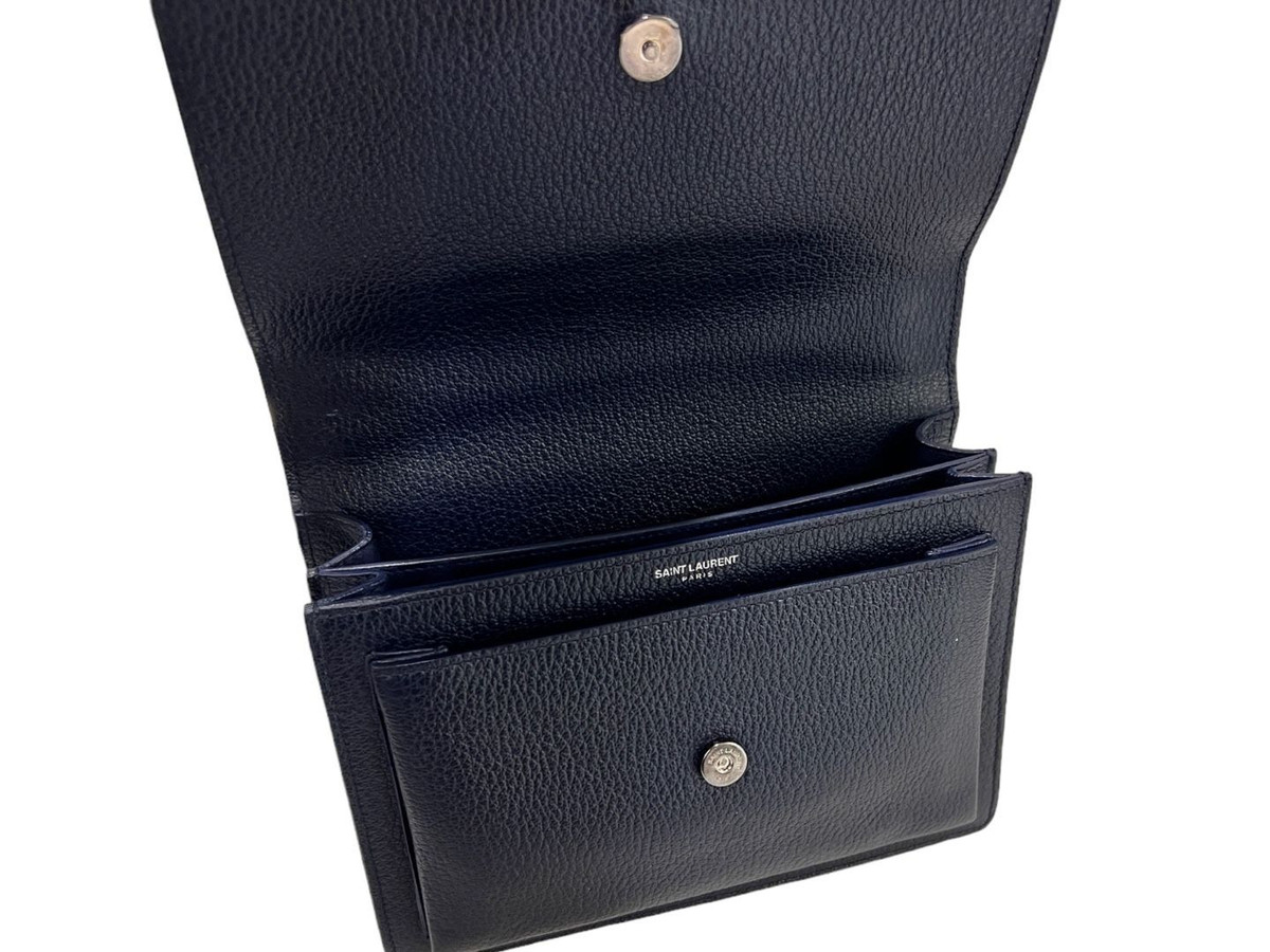 Saint Laurent Sunset Medium Shoulder Bag 464673 Dark Navy Saint Laurent Sunset Medium Shoulder Bag 464673 Dark Navy