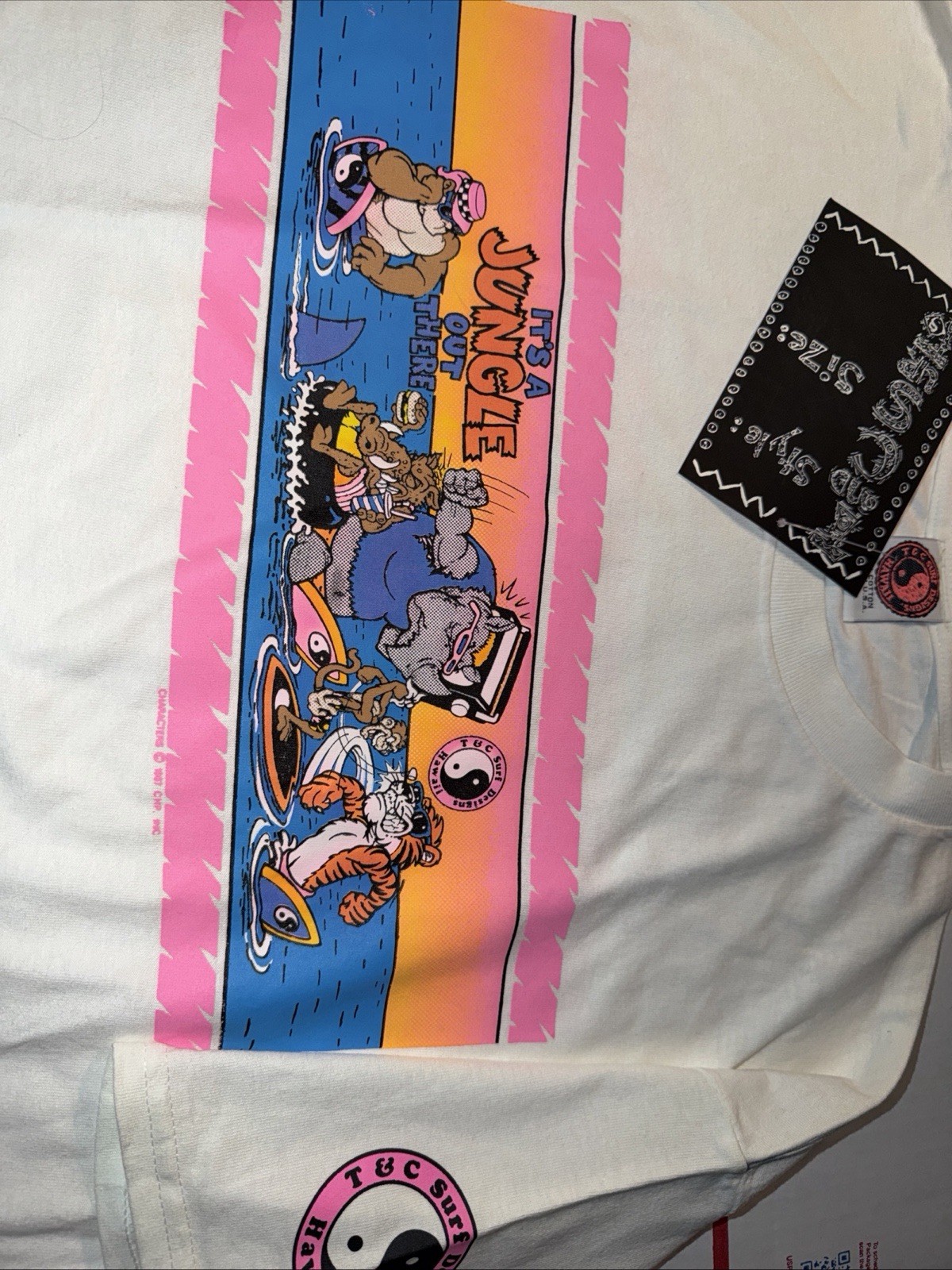 80's T&C Surf Designs T-shirt Men's X Large White