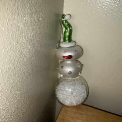 Unusual Snowman Green Hat R Ed Nose Packing Puffs In Large Ball CUTE
