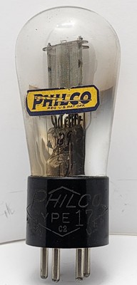 (1) Philco Type 17 Vacuum Tube NIB Etched Base RARE #688DG