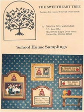 Sweetheart Tree SCHOOL HOUSE SAMPLINGS 3 Cross Stitch Patterns Only schoolhouse