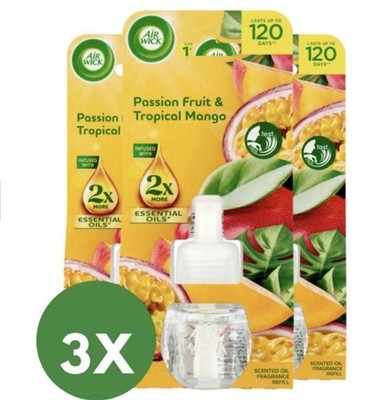 AirWick Electric Refills - Tropische Mango und Passionsfrucht 3x19ml