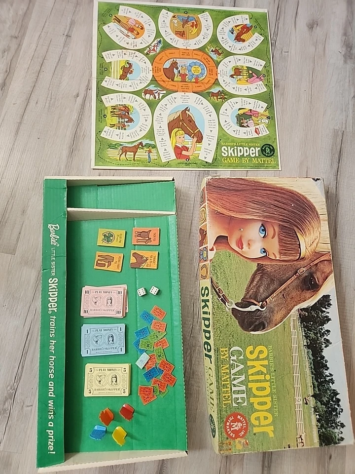 Vintage 1964 Barbies Little Sister Skipper Board Game By Mattel - Image 2 of 4