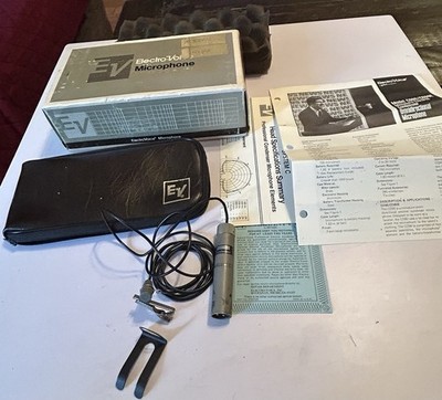 Electro Voice Co90 Minuture Condenser Lavalier, Lapel Microphone With Case LO-Z