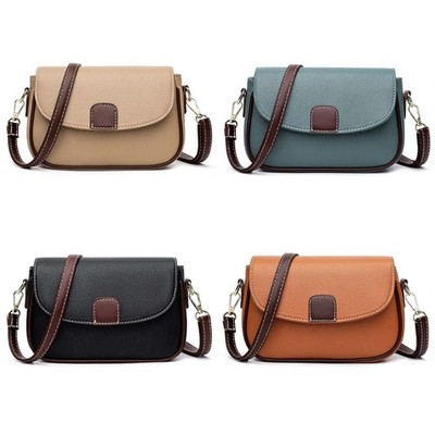 Womens Small Flap Bags Casual Messenger Bag Trend Crossbody Bag PU Shoulder Bag