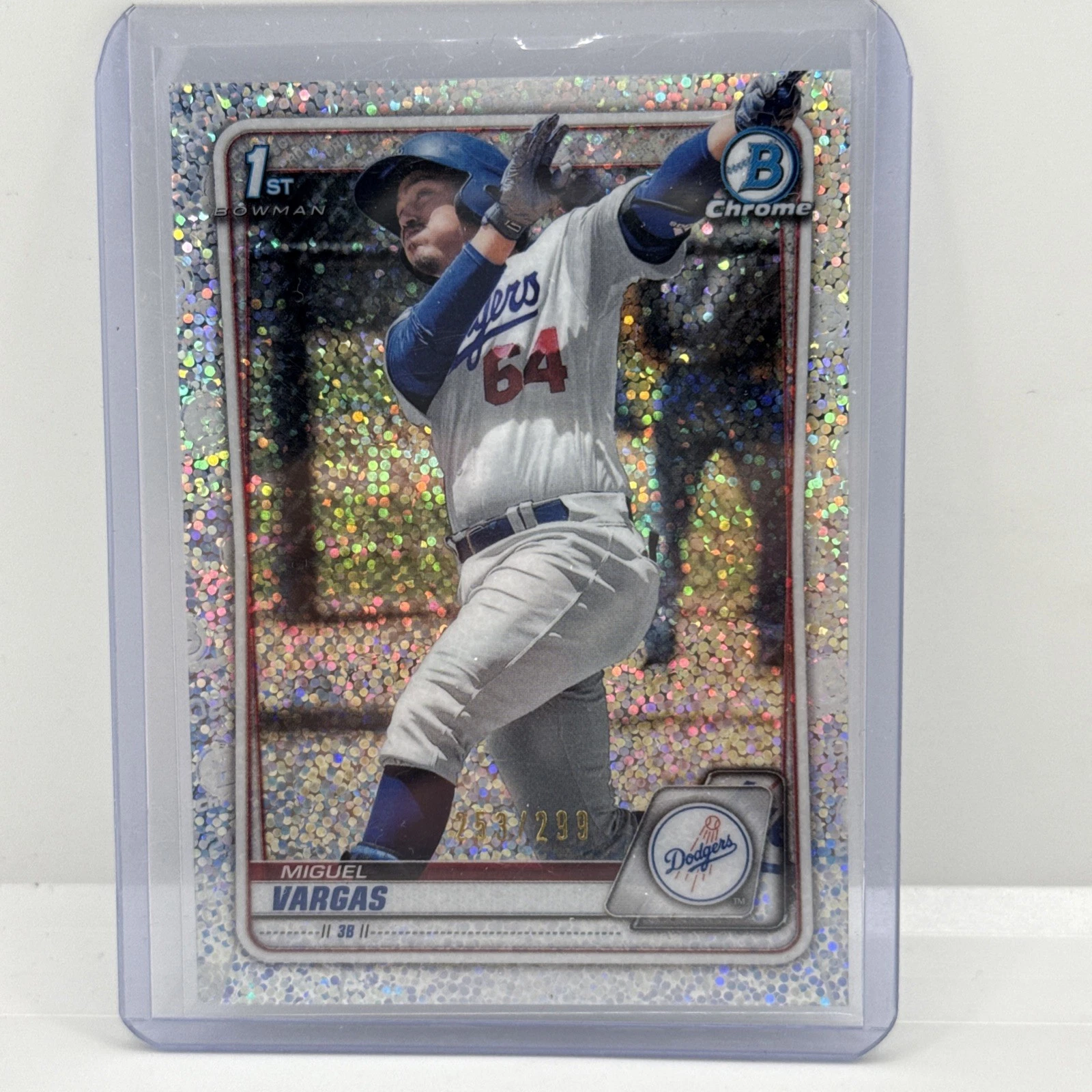 2020 Bowman Chrome 1st Mini Diamonds #/299 MIGUEL VARGAS (RC) bcp-131 Dodgers