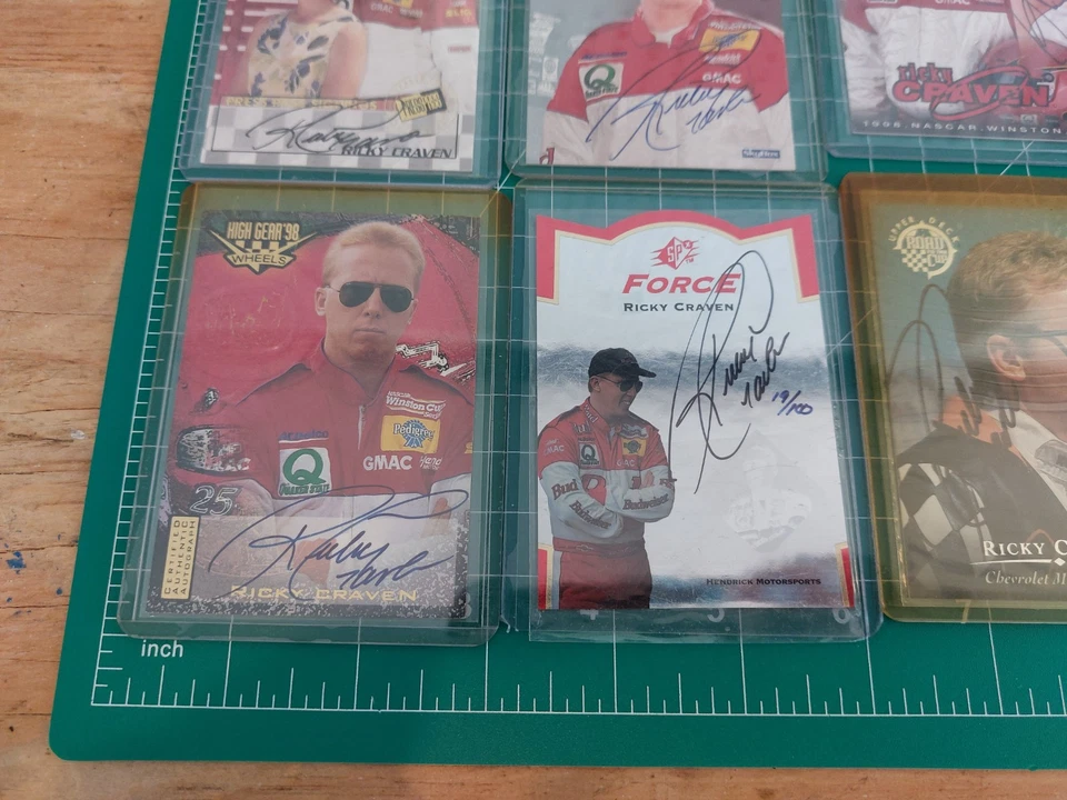 Ricky Craven Nascar Autograph Card Lot of 10 Numbered Misc - Image 2 of 4