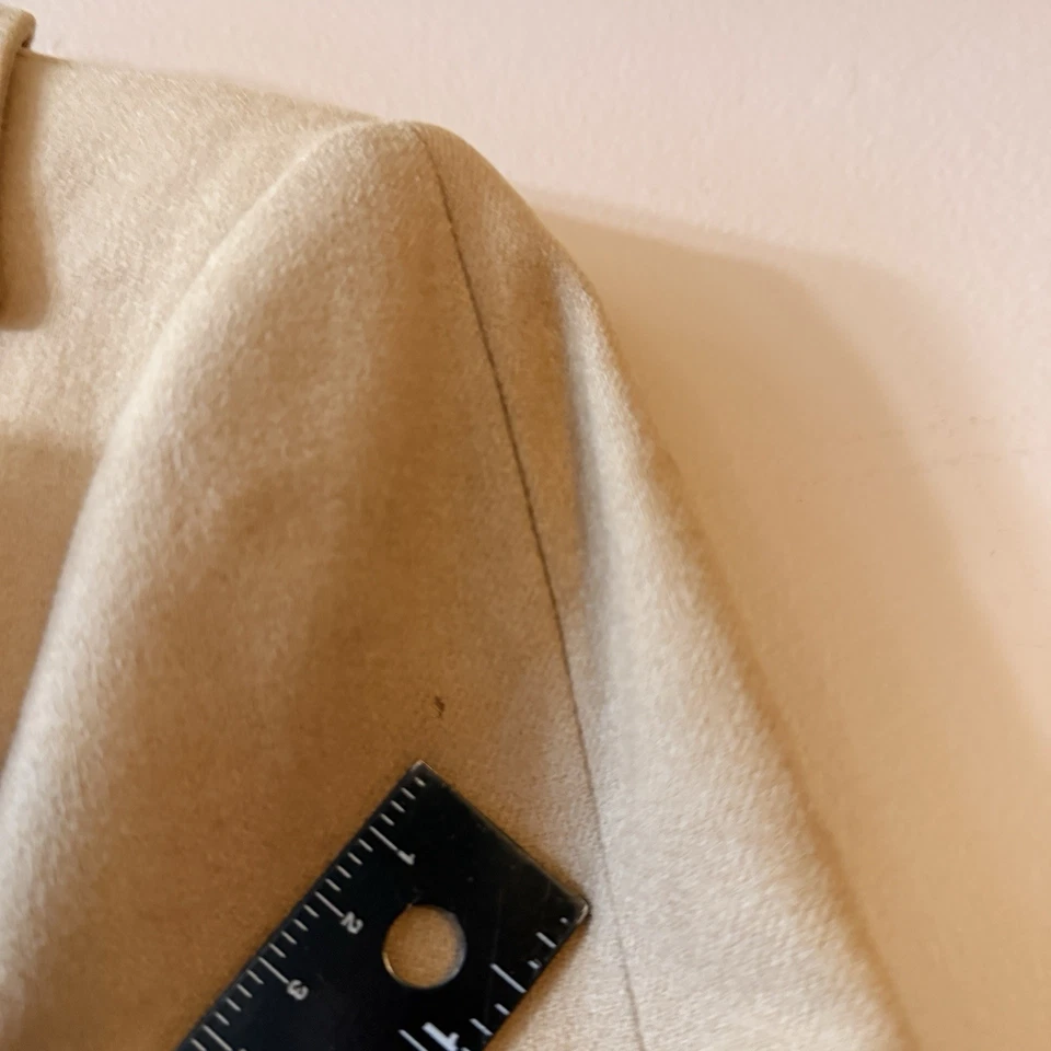 Vintage Pendleton Trench Coat Womens Size 8 Tan 100% Wool 60s Ladies Jacket - Image 4 of 4