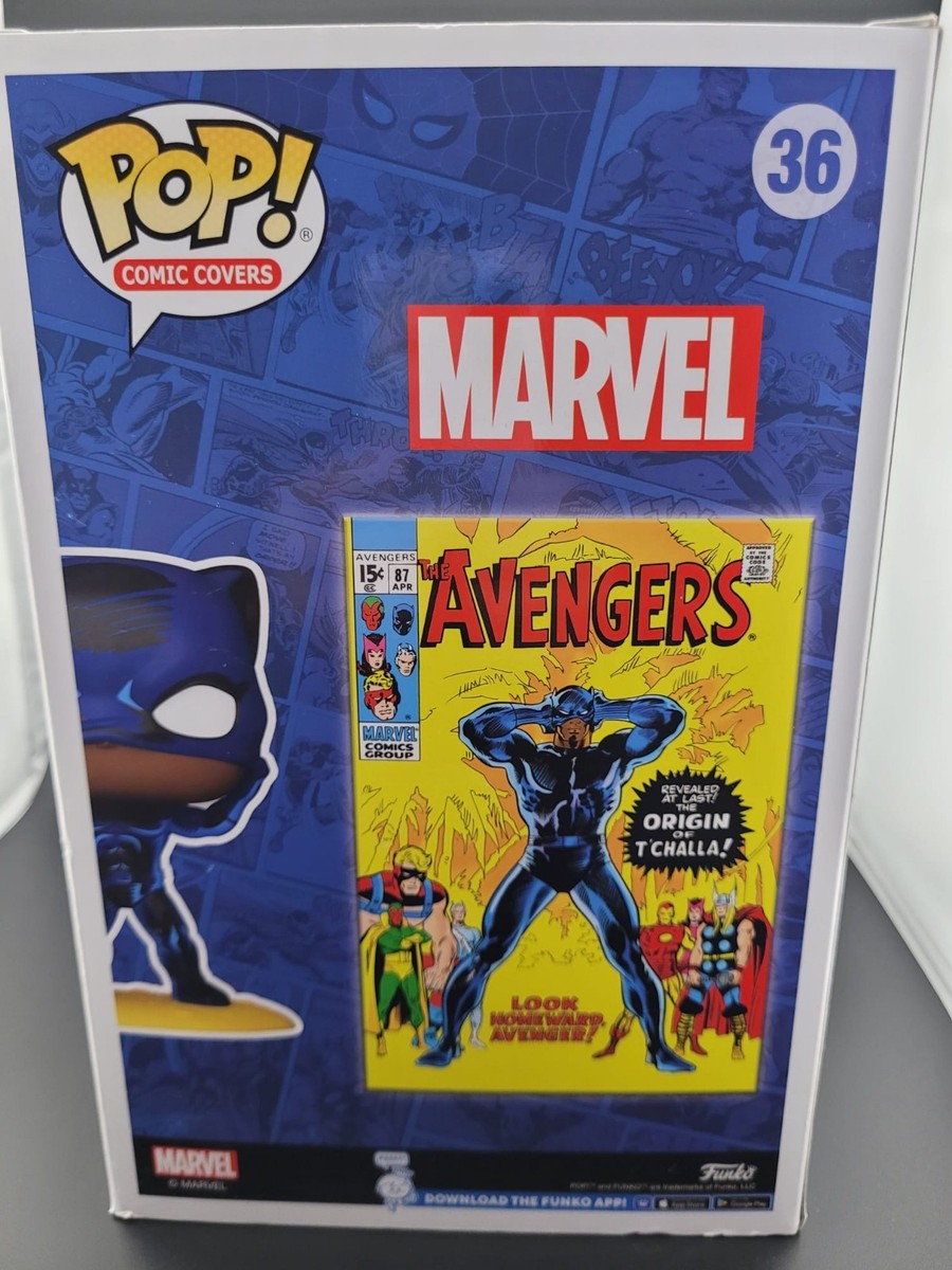 Funko Pop! Comic Book Cover with Case: Marvel - Black