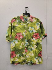 Jams World Men s Hawaiian Aloha Short Sleeve Shirt, S, Puanani Green.
