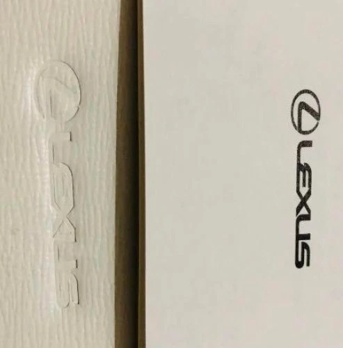 LEXUS custodia in vera pelle iPad Mini bianca arancione interna OEM rara nuova - Immagine 4 di 4