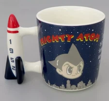 Tezuka Productions Astro Boy Rocket Handle Mug Ceramic Retro Used