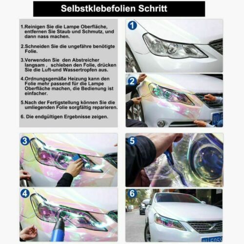 6D Carbon Folie Blasenfrei Autofolie Glanz Schwarz KFZ Klebe Folie 50x 152cm - Bild 12 von 14
