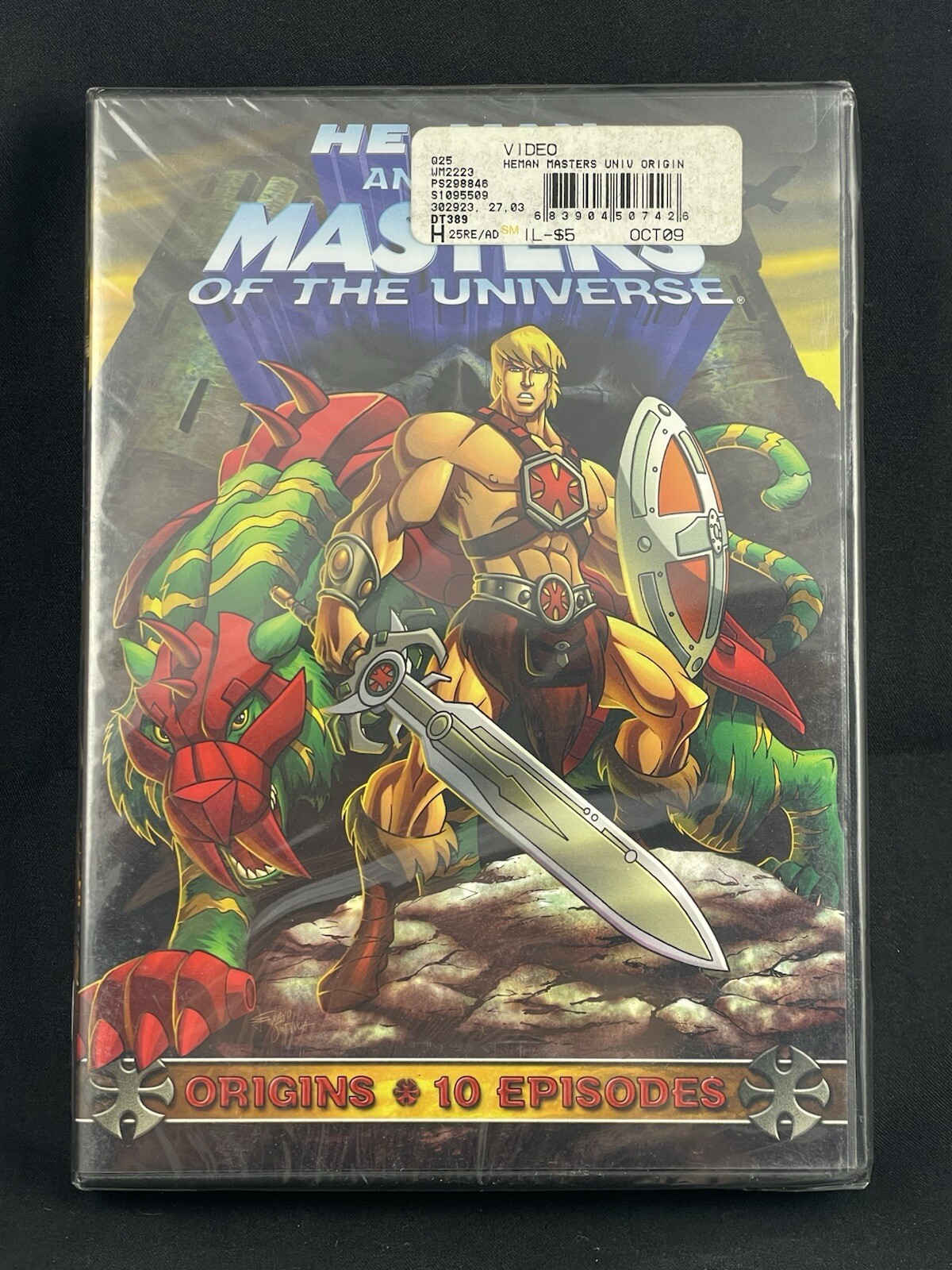 SEALED He-Man Masters of the Universe Origins DVD 2009 New in Box