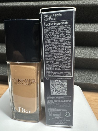 DIOR Forever Skin Glow Hydrating Foundation SPF 15 - 3W Warm- 1.0oz Authentic - 第 8/9 張圖片