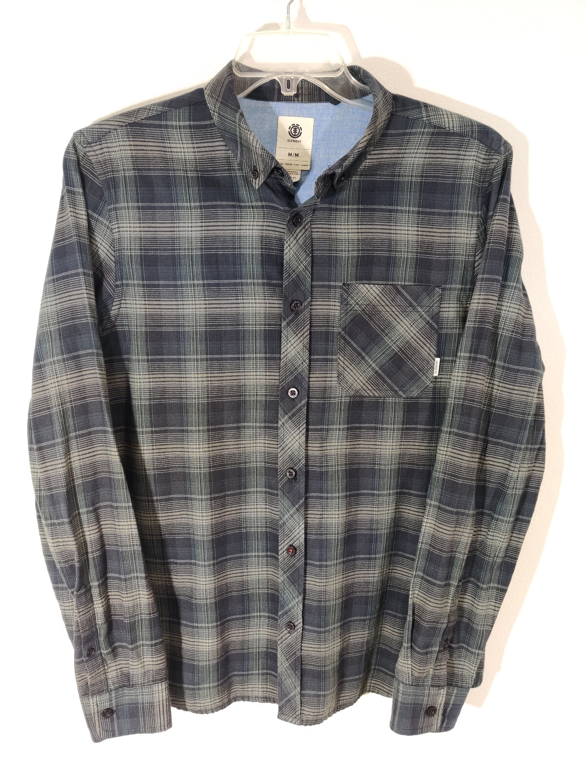 Element Gingham Flannel Casual Button Down Shirt … - image 1