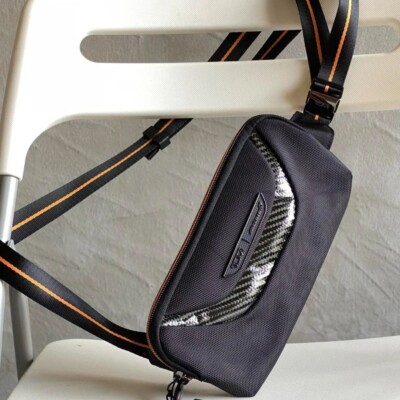 Tumi Mclaren Brox Slim Utility Pouch Black Crossbody Lightweight