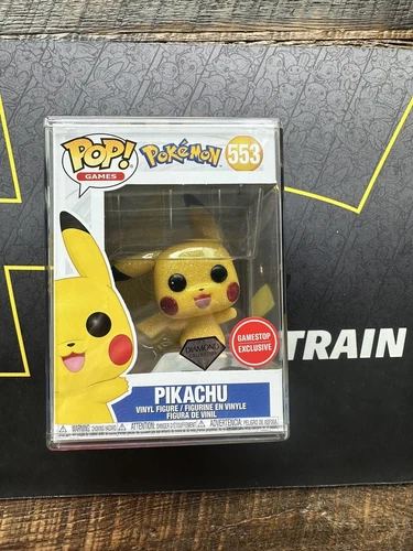 Funko Pop Vinyl Pokémon Pikachu Diamond Collection Sealed  + Acrylic Case ￼
