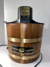 STERLING 5 QUART ICE CREAM FREEZER MAKER # 165A RICHMOND CEDAR WORKS