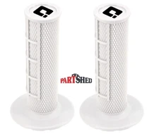 WHITE ODI MX Half Waffle Grips Dirtbike MX Motorcycle White Ruffian 7/8 H01RFSW