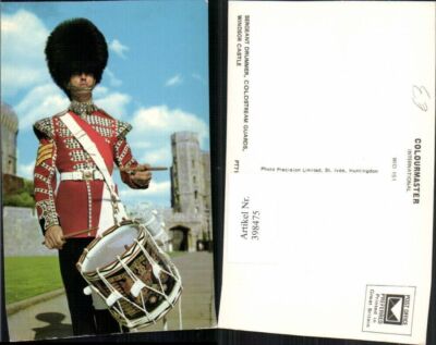398475,England Windsor Castle Coldstream Guards Sergeant Drummer Wache Trommel