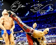 Ric Flair & Shawn Michaels Signed Autographed 16x20 Photo JSA Authentic WWE WWF