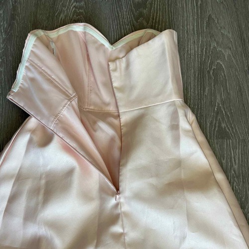 Alfred Sung Dress Size 2 Twill Sweetheart Neck Blush D755S - Picture 13 of 16
