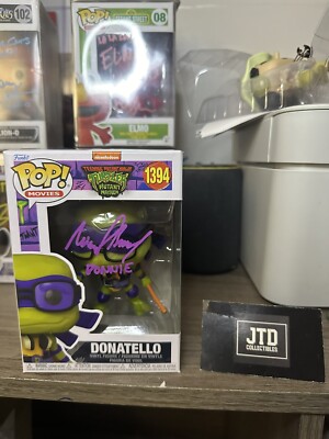 Micah Abbey Voice Actor SIGNED Funko Pop! TMNT Donatello #17 JSA COA