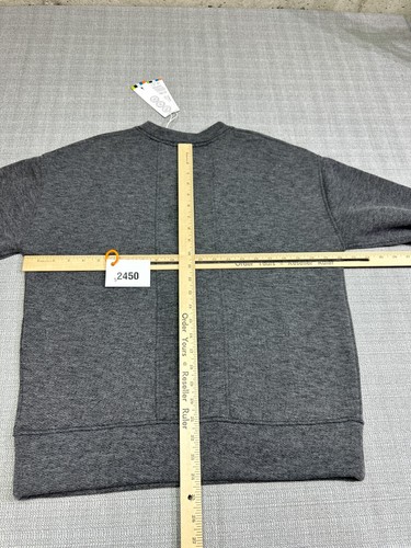 Smartwool Sweater Mens Small Grey Terry Crew Comfort Merino Wool Breathable New - Picture 9 of 11