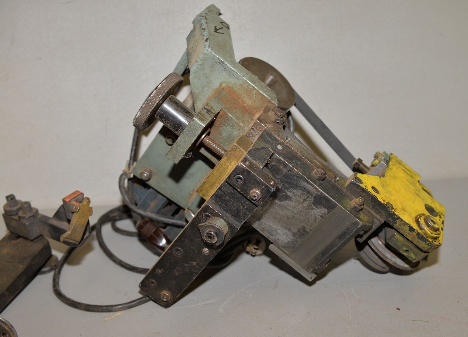 Vintage spin roll rotary grinding fixture tool cutter surface grinder