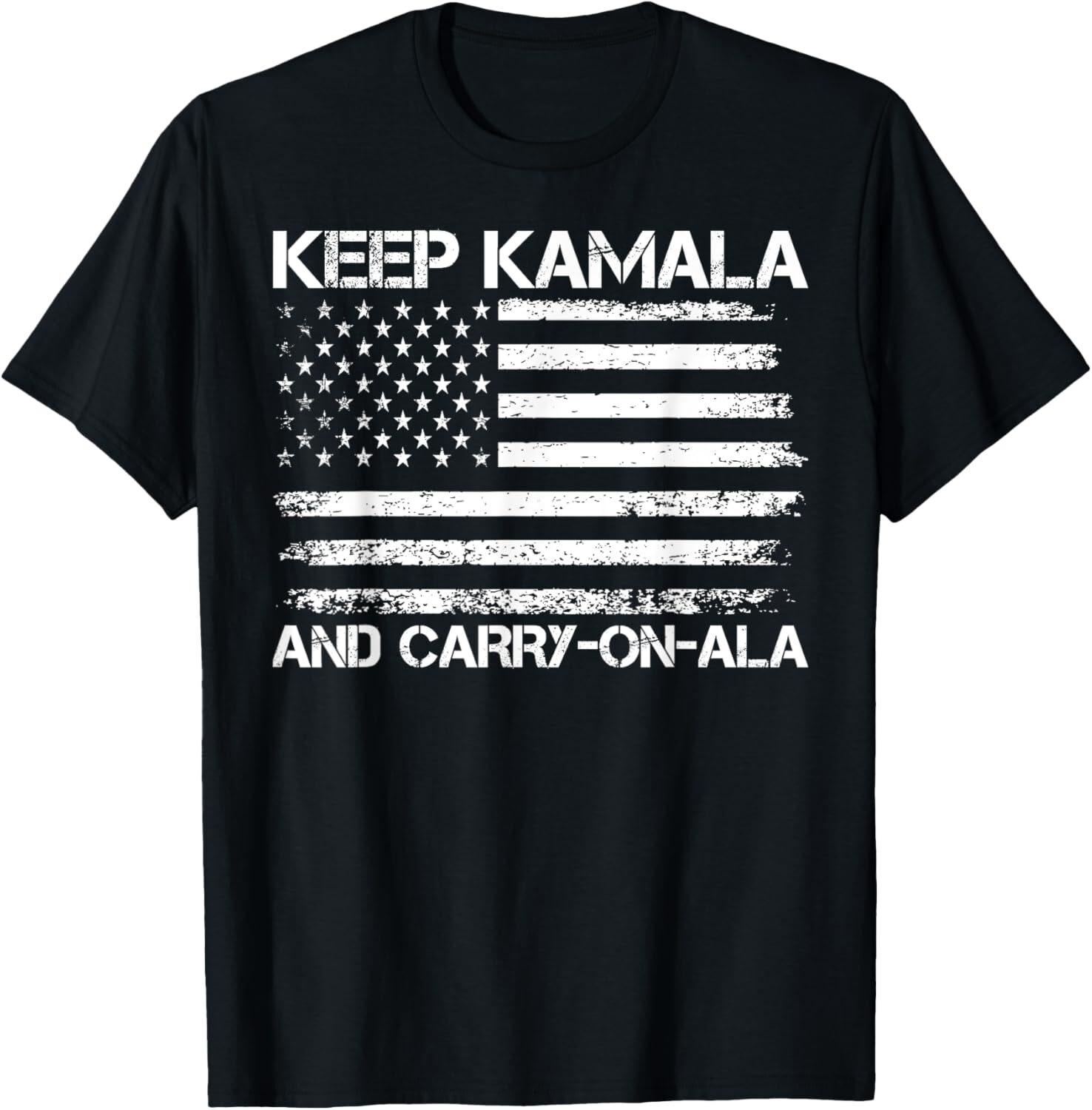 Keep Kamala and Carry-on-ala Funny Election Quote Voting T-Shirt Hoodie