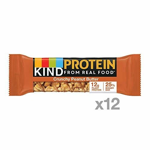 KIND Protein Bars,Crunchy Peanut Butter Gluten Free 12g Protein 1.76oz 12 count - Picture 2 of 3