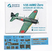 QD35084 Quinta Studio 1:35 A6M2 Zero (Nakajima Prod.) 3D Decal - Border Model