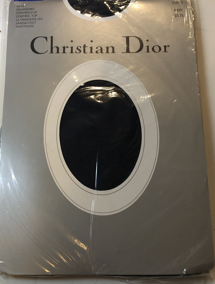 VINTAGE CHRISTIAN DIOR PANTYHOSE SIZE 2 ULTRASHEER DI… - Gem