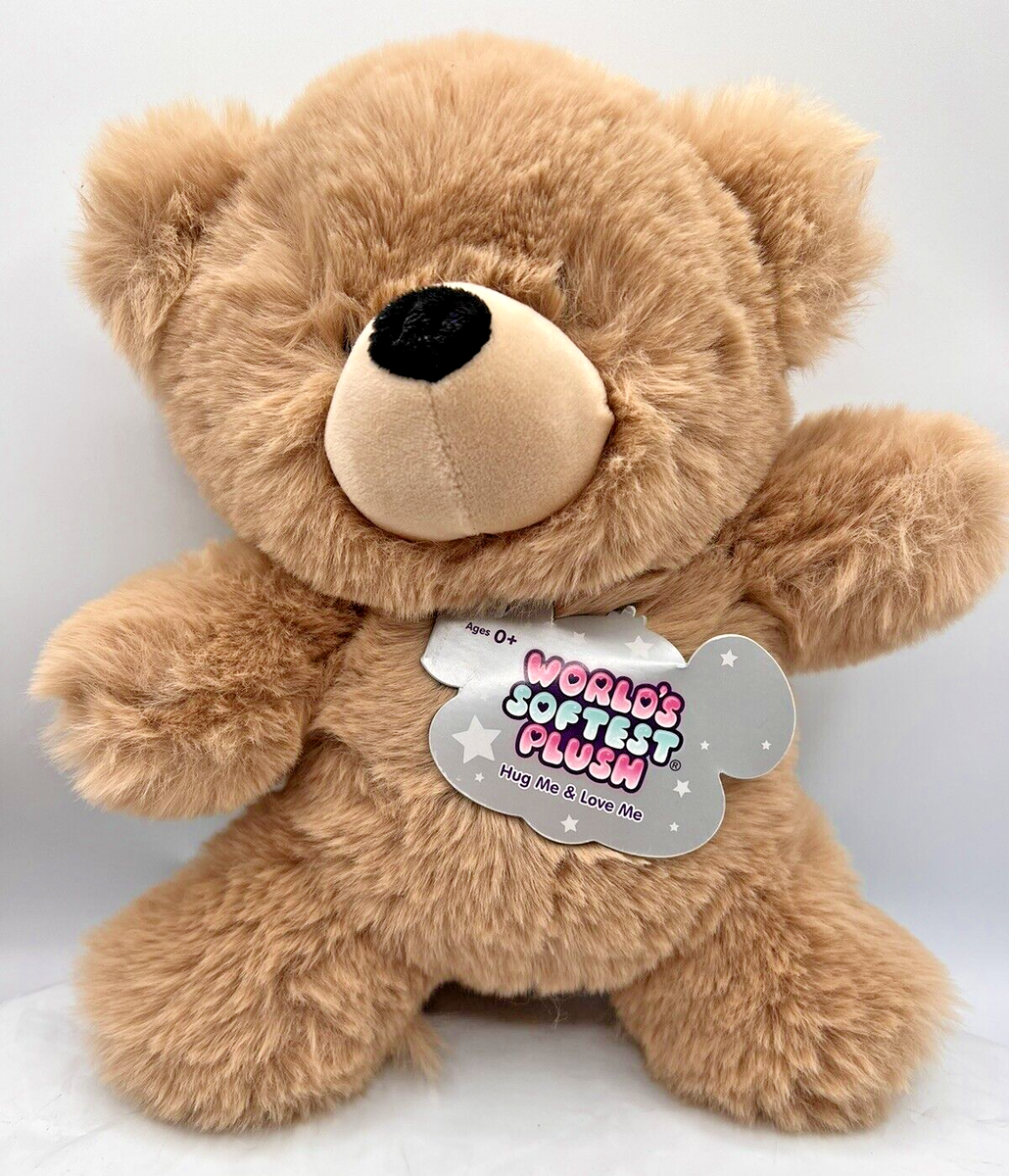 Worlds Softest Brown Bear Plush Toy Stuffed Animal Beverly Hills