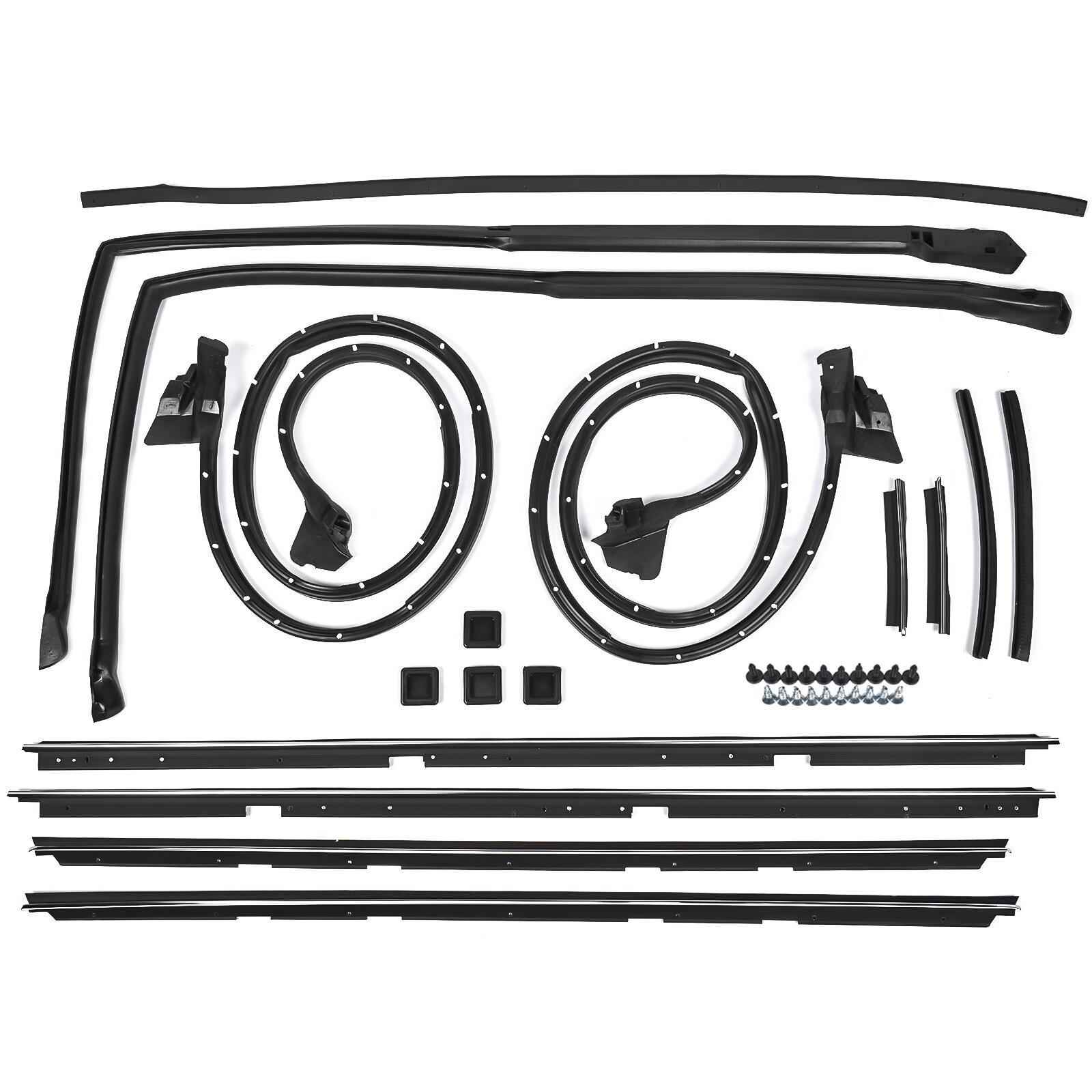 17Pcs Door Tailgate Weatherstrip Seal for Chevy El Camino GMC Caballero 78-87