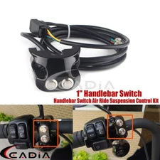 1" Handlebar Switch Motorcycle Air Ride Suspension Control Kit For Harley V-Rod
