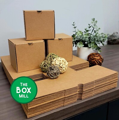 4'' x 4'' x 4'' Flat Folding Boxes