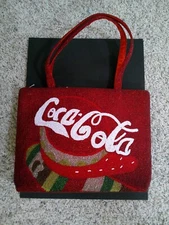 Vintage COCA COLA BEADED HANDBAG PURSE  12½"x9"  - LOOK!