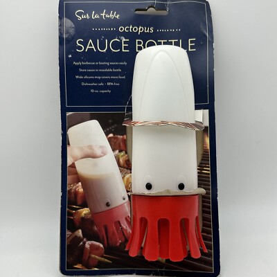 New Sur La Table Octopus Barbecue Basting Sauce Bottle Grilling Gift 10oz 