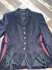 Femmes De Ménages Blazer Jacket Vintage Black And Red 90s Small