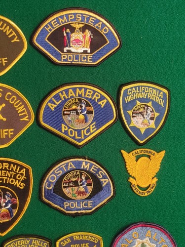 Lot (16) Vintage unbenutzt verschiedene California Police Corrections Patches CHiP's - Bild 3 von 11