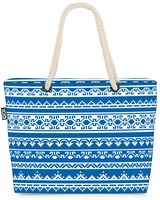 Void Tasche Nordisches Muster Winter Weiss Blau Nordisch Skandinavisch