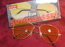 OLD Large Day Night Driving Yellow Lens Best Mens Womens Aviation Sunglasses