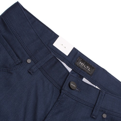 Hiltl NWT Kent 5 Pocket Pants Size 46 US 31 Contemporary Fit in Blue Wool Blend - 第 1/13 張圖片
